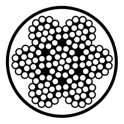 Picture of Macline 7x19 Clear PVC Coated Aircraft Cable - Bulk