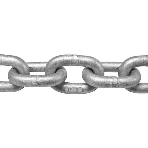 Free Shipping New 3/16"x50' Proof Coil Chain Grade 30 Chain Hot Dip Galvanized 