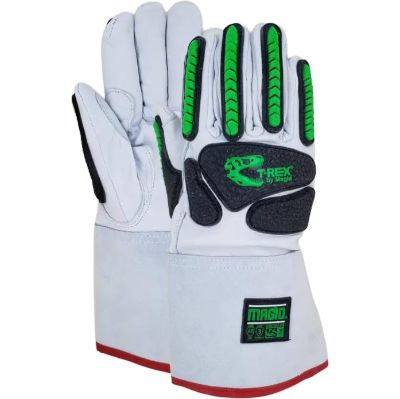 Picture of Magid  T-REX® Inferno Series® Gauntlet Style Goatskin A6 Cut Impact Gloves with Thinsulate™