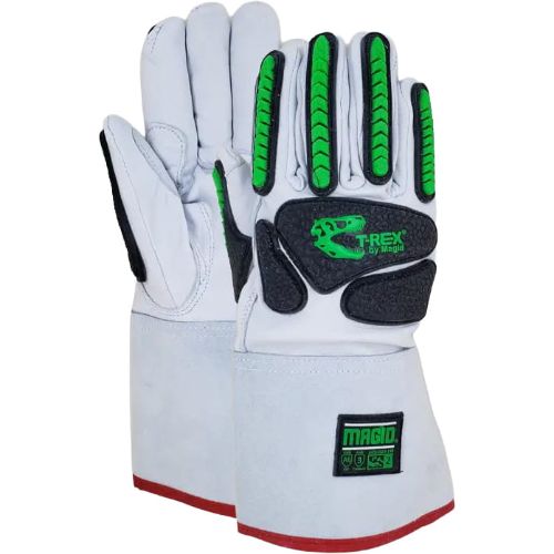 Picture of Magid  T-REX® Inferno Series® Gauntlet Style Goatskin A6 Cut Impact Gloves with Thinsulate™