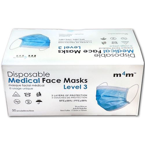 Picture of Three-Ply Disposable Face Mask, ASTM Level 3
