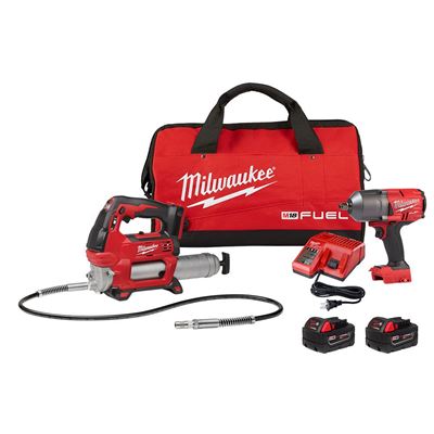Picture of Milwaukee® M18 FUEL™ 1/2" High Torque Impact Wrench Kit with Bonus M18™ Grease Gun