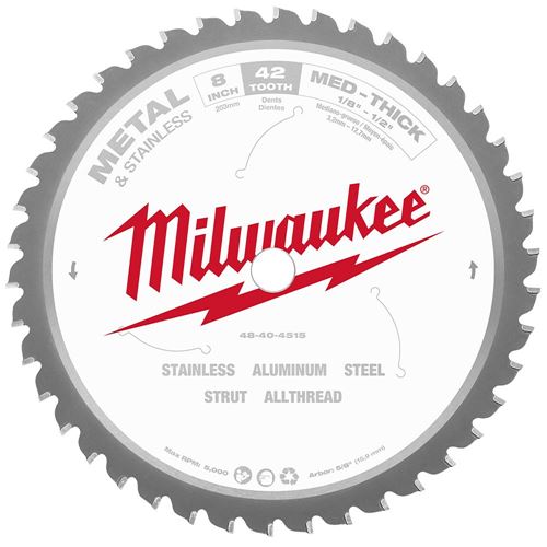 Picture of Milwaukee® 8" Circular Saw Metal Cutting Blade - 42 TPI