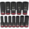 Picture of Milwaukee® 12 Piece SHOCKWAVE Impact Duty™ 1/2" Drive SAE Deep 6-Point Socket Set