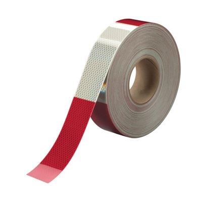 Picture of 3M™ Red/White Conspicuity Tape - 2" x 150'