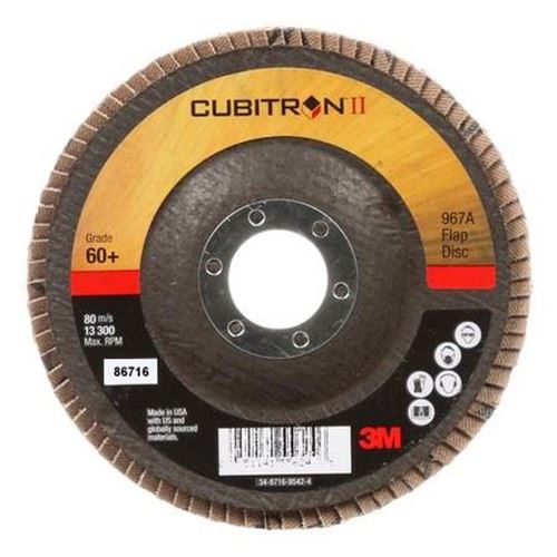 Picture of 3M™ Cubitron™ II Flap Disc 967A, 5" x 7/8" Type 29 - 40 Grit