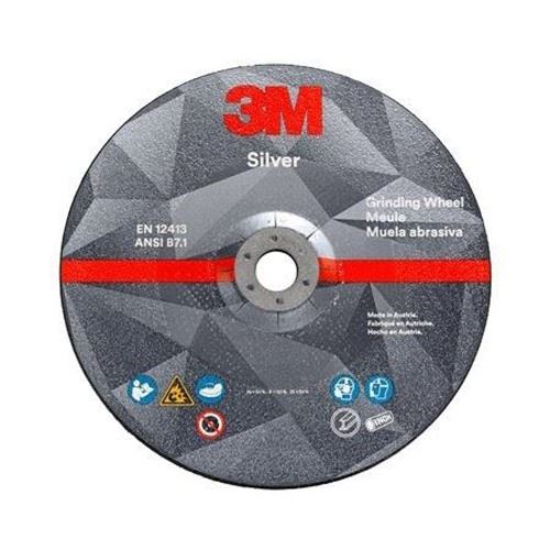 Picture of 3M™ Silver T27 Grinding Wheel - 4-1/2" x 1/4" x 7/8"