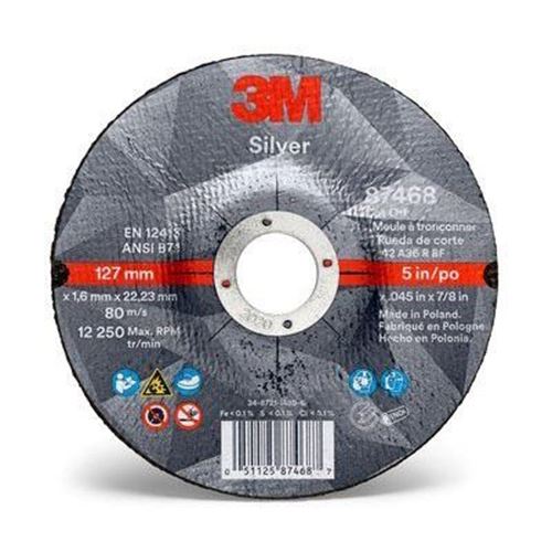 Picture of 3M™ Silver T27 Cut-Off Wheel - 5" x .045" x 7/8"