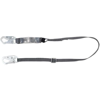 Picture of MSA 6' V-Series Single-Leg Adjustable Energy-Absorbing Lanyard - Locking Snap Hook