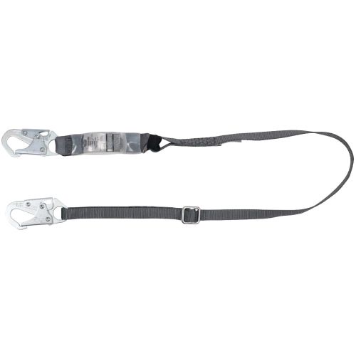 Picture of MSA 6' V-Series Single-Leg Adjustable Energy-Absorbing Lanyard - Locking Snap Hook