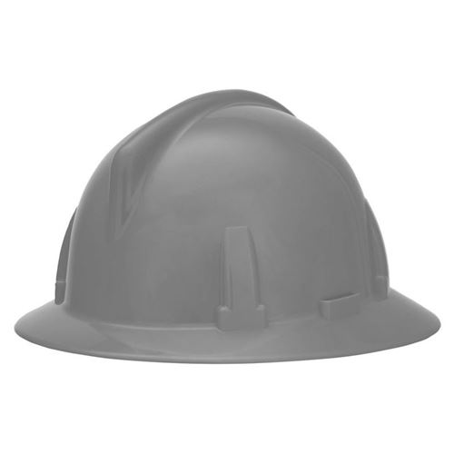 Picture of MSA Grey Topgard® Full Brim Hard Hat, Type 1 - Fas-Trac® Suspension