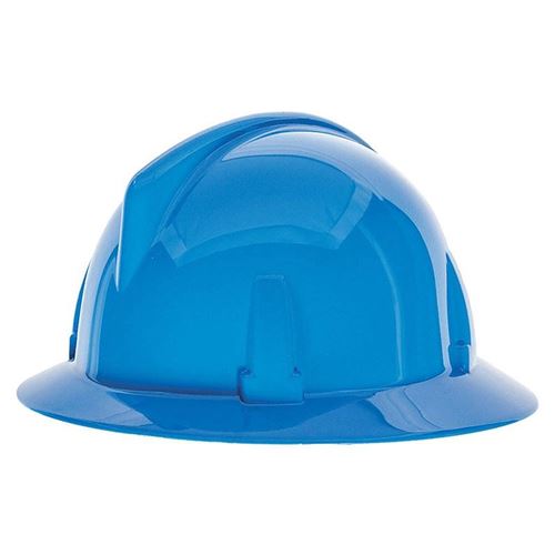 Picture of MSA Blue Topgard® Full Brim Hard Hat, Type 1 - Fas-Trac® Suspension