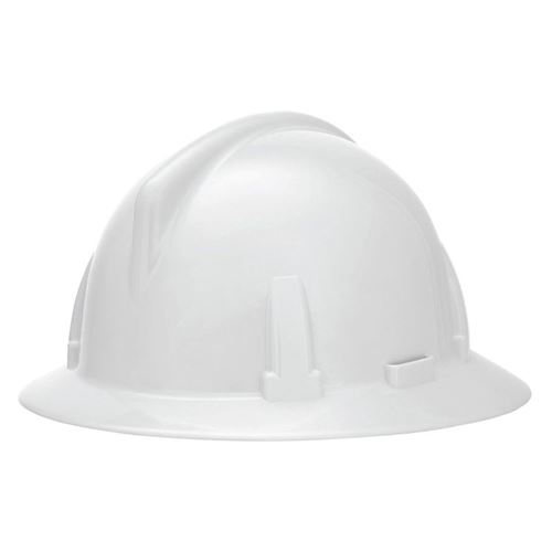 Picture of MSA White Topgard® Full Brim Hard Hat, Type 1 - Fas-Trac® Suspension