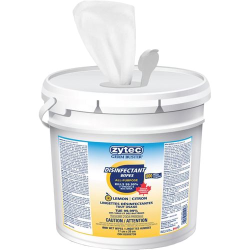 Picture of Zytec® Germ Buster® All-Purpose Disinfectant Wipes - Lemon