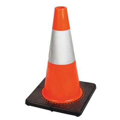 Picture of Pioneer® Premium PVC Flexible Orange Safety Cones with 6" Reflective Collar