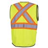 Picture of Pioneer® 6959 Polyester Zipper Yellow Safety Vests - 2X-Large