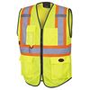 Picture of Pioneer® 6959 Polyester Zipper Yellow Safety Vests - X-Large