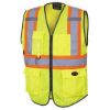 Picture of Pioneer® 6959 Polyester Zipper Yellow Safety Vests