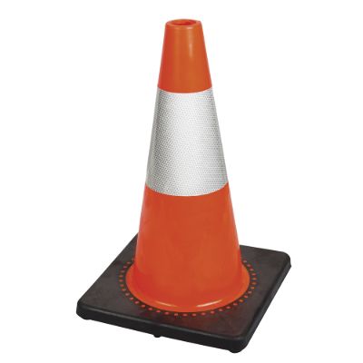 Picture of Pioneer® Premium PVC Flexible Orange Safety Cones with Reflective Collar