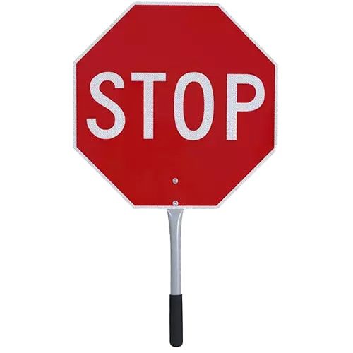 Picture of Pioneer® Traffic Stop/Slow Paddle with 18" Handle