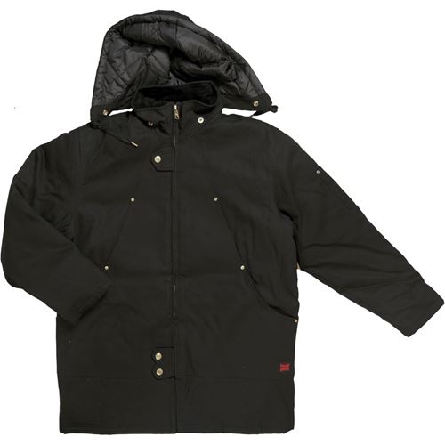 Picture of Tough Duck WJ18 Abraham Black 12 oz. Cotton Duck Hydro Parka - 2X-Large