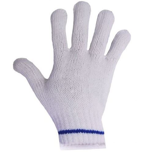 Picture of Ronco 65-014 White Polyester String Knit Gloves - Medium