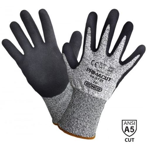 Picture of Ronco 69-572T PrimaCut™ Sandy Nitrile Palm Coated Cut Gloves - Small