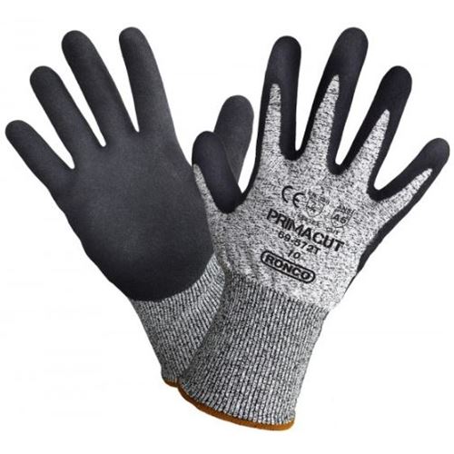 Ronco 69-572T PrimaCut™ Sandy Nitrile Palm Coated Cut Gloves | MacMor ...