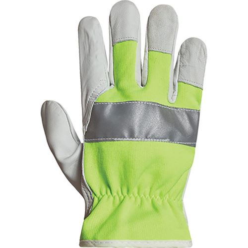 Picture of Superior Glove Endura® Thinsulate™-Lined Hi-Viz Goat-Grain Driver Gloves - Large