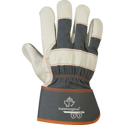 Picture of Superior Glove Endura® Cotton-Palm Lined Grain Fitters Glove - 2X-Large