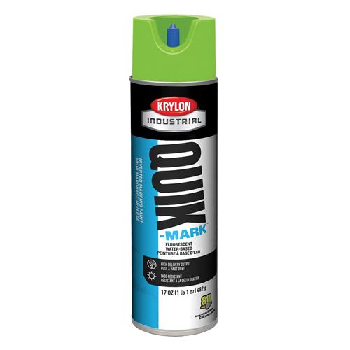 Picture of Krylon® Quik-Mark™ Water-Based Inverted Marking Paint - Fluorescent Safety Green