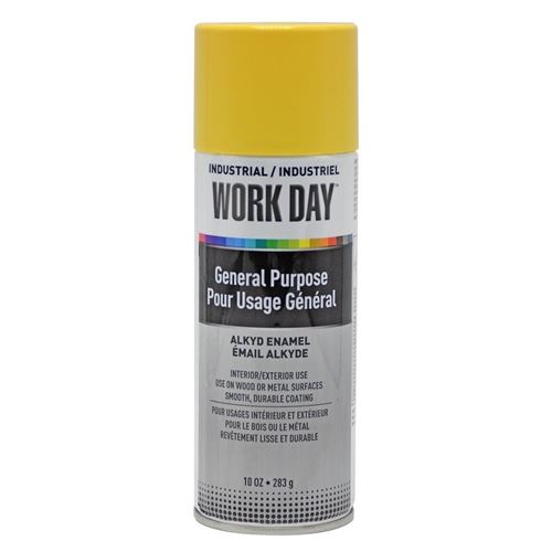 Krylon® Industrial Work Day™ Enamel Aerosol Yellow MacMor Industries