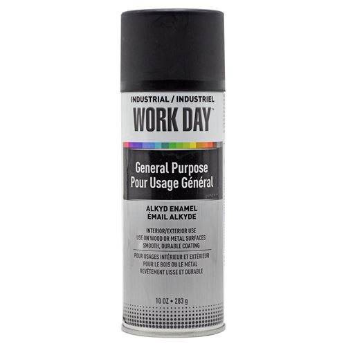 Picture of Krylon® Industrial Work Day™ Enamel Aerosol - Flat Black