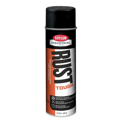 Picture of Krylon® Rust Tough® Acrylic Enamel Aerosol - Flat Black