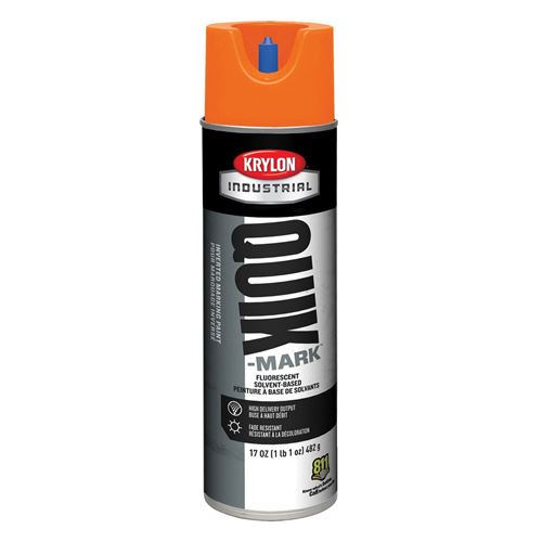 Picture of Krylon® Quik-Mark™ Solvent-Based Inverted Marking Paint - Fluorescent Orange