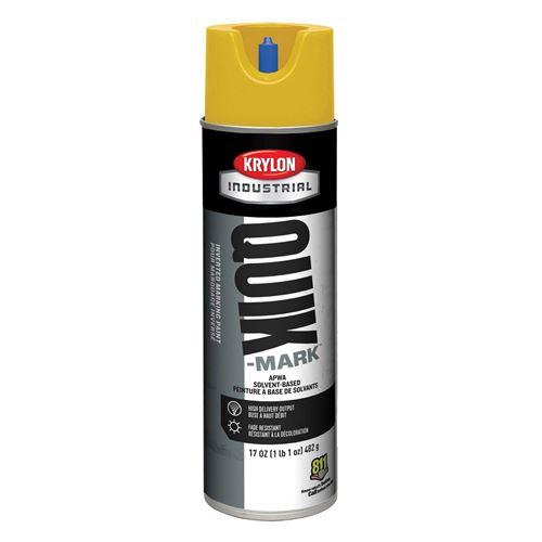 Picture of Krylon® Quik-Mark™ Solvent-Based Inverted Marking Paint - Safety Yellow