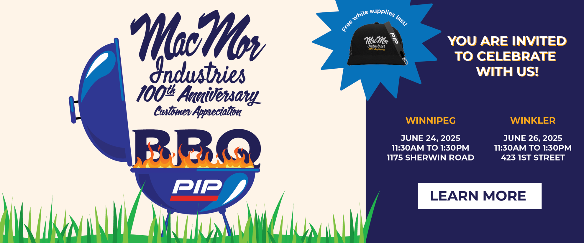 MacMor's 100th Anniversary-Customer Appreciation BBQ with PIP