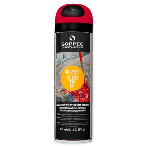 Picture of Soppec Fluo TP - Inverted Marking Paint - Fluorescent Red