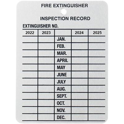 Picture of 4 Year Metal Inspection Tag - English