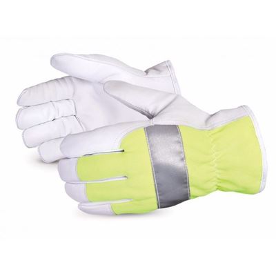 Picture of Superior Glove Endura® Thinsulate™-Lined Hi-Viz Goat-Grain Driver Gloves