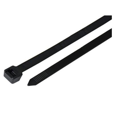 Picture of Techspan 120lbs Black Cable Ties
