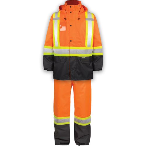 Picture of TERRA® 116520 Hi-Vis Orange 300D Polyester Rain Suit