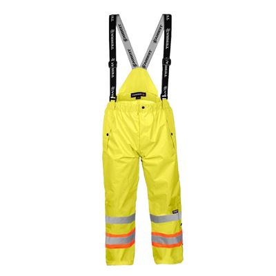 Picture of TERRA® 116632 Hi-Vis Yellow 300D Rain Pant with Removable Sash