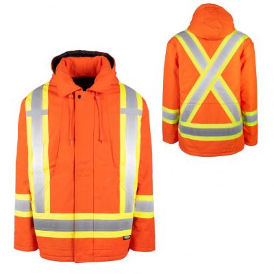 Picture of TERRA® Hi-Vis Orange Insulated Cotton Canvas Parka