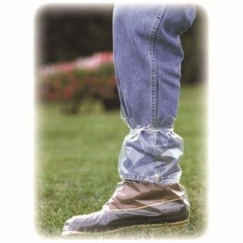Picture of Knot-A-Boot Clear Polyethylene 6 Mil Plastic Boot Covers - Standard