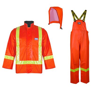 Picture of Viking® 6210 Series Orange Journeyman Hi-Viz PVC Rain Suit 