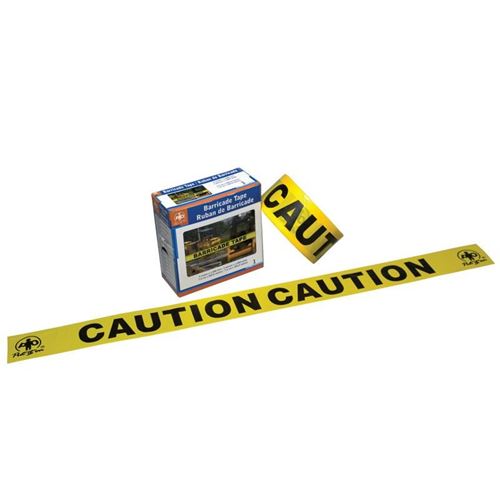 Picture of Wasip Yellow "Caution" Barricade Tape - 3" x 1000'