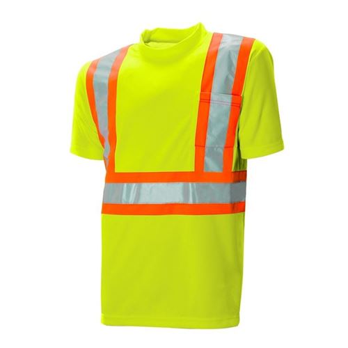 Picture of Wasip Lime Green Polyester Traffic T-Shirt - Small