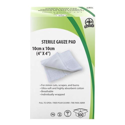 Picture of Wasip 4" x 4" Gauze Pads - 25 Pads per Pack