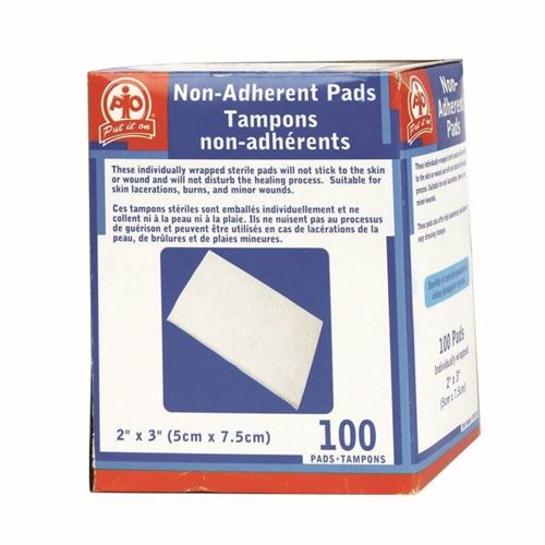 Picture of Wasip 2" x 3" Non-Adherent Pads - 100 Pads per Box